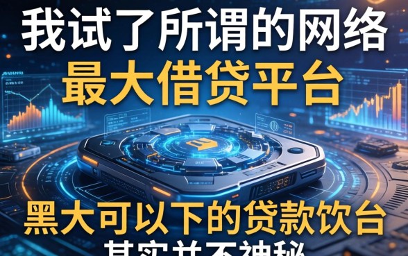 我试了所谓的网络最大借钱平台，发现黑户可以下的贷款软件其实并不神秘