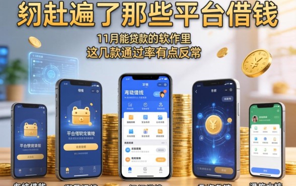 我翻遍了那些平台借钱比较靠谱，发现11月能贷款的软件里这几款通过率有点反常