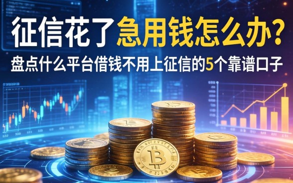 征信花了急用钱怎么办？盘点什么平台借钱不用上征信的5个靠谱口子