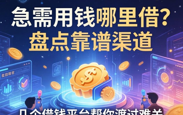 急需用钱哪里借？盘点靠谱渠道，介绍几个借钱平台帮你渡过难关