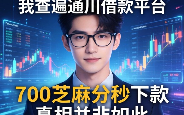 我查遍通川借款平台，发现700芝麻分秒下款的真相并非如此
