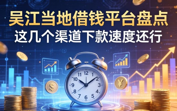 吴江当地借钱平台盘点：这几个渠道下款速度还行