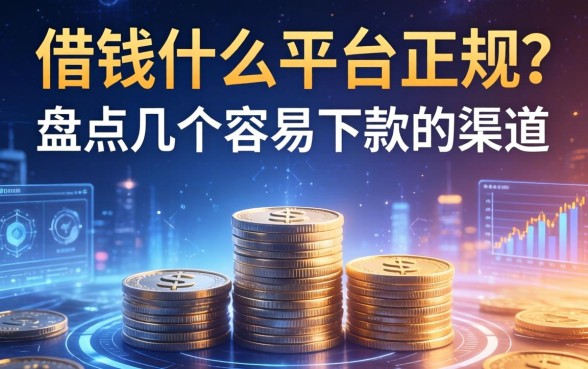 借钱什么平台正规？盘点几个容易下款的渠道