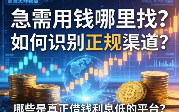 急需用钱哪里找？如何识别正规渠道？哪些是真正借钱利息低的平台？