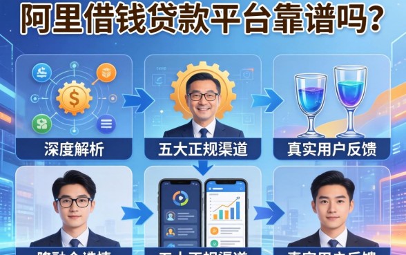 阿里借钱贷款平台靠谱吗？深度解析五大正规渠道及真实用户反馈