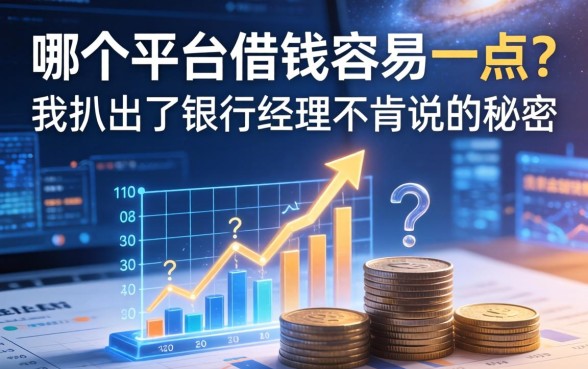 在哪个平台借钱容易一点？我扒出了银行经理不肯说的秘密