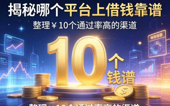 揭秘哪个平台上借钱靠谱，整理了10个通过率高的渠道