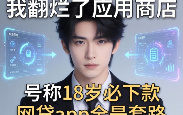 我翻烂了应用商店，发现那些号称18岁必下款的网贷app全是套路