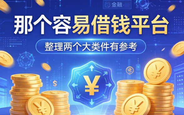 那个容易借钱平台有哪些？整理两个大类供参考