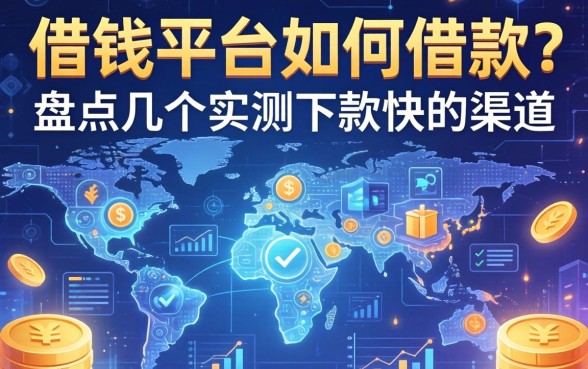 借钱平台如何借款？盘点几个实测下款快的渠道