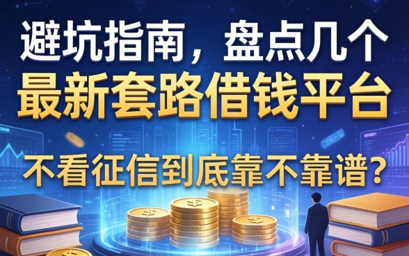 避坑指南：盘点几个最新套路借钱平台，不看征信到底靠不靠谱？