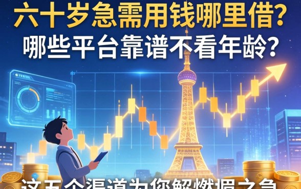 六十岁急需用钱哪里借？哪些平台靠谱不看年龄？这五个渠道为您解燃眉之急