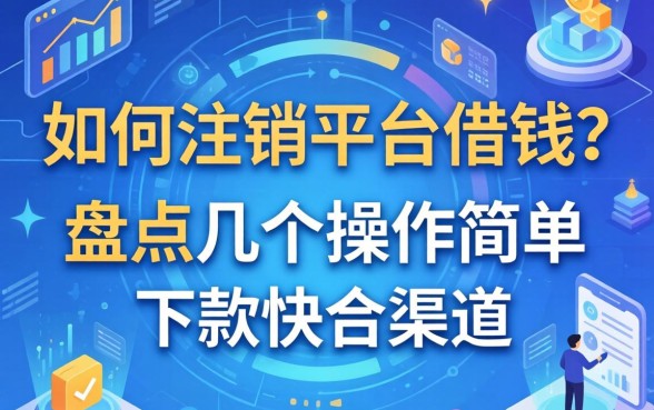 如何注销平台借钱？盘点几个操作简单且下款快的渠道