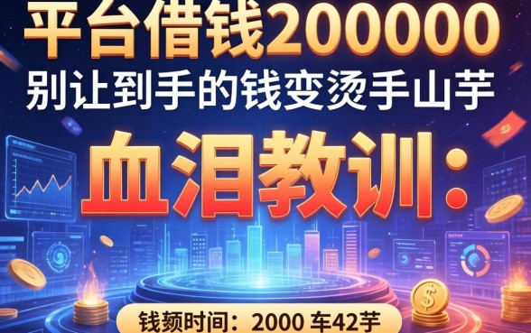 平台借钱20000的血泪教训：别让到手的钱变烫手山芋