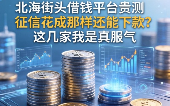 北海街头借钱平台实测：征信花成那样还能下款？这几家我是真服气