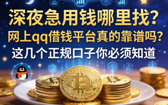 深夜急用钱哪里找?网上qq借钱平台真的靠谱吗?这几个正规口子你必须知道