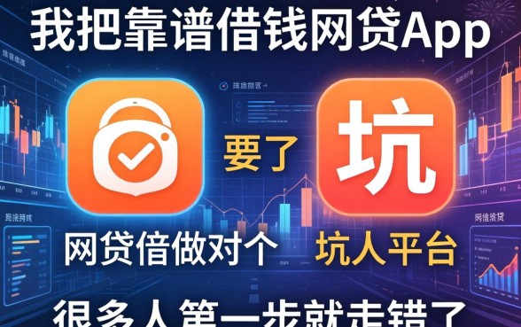 我把靠谱借钱的网贷app和坑人平台做了个对比，发现很多人第一步就走错了