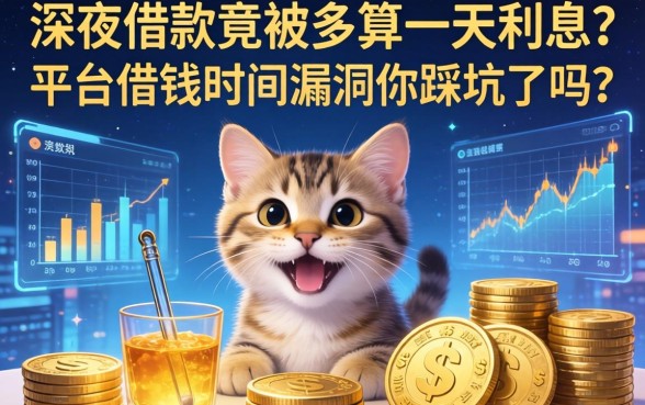 深夜借款竟被多算一天利息？平台借钱时间漏洞你踩坑了吗？