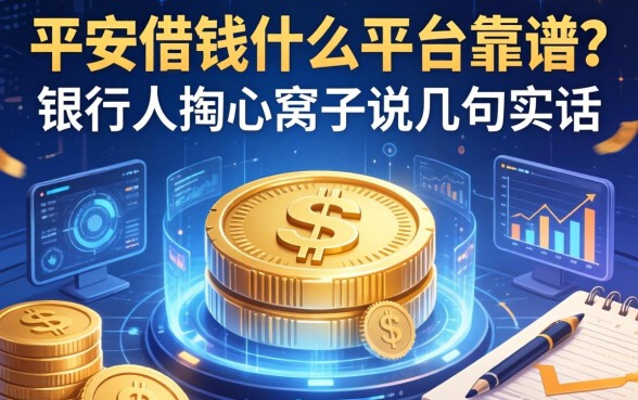 平安借钱什么平台靠谱？银行人掏心窝子说几句实话