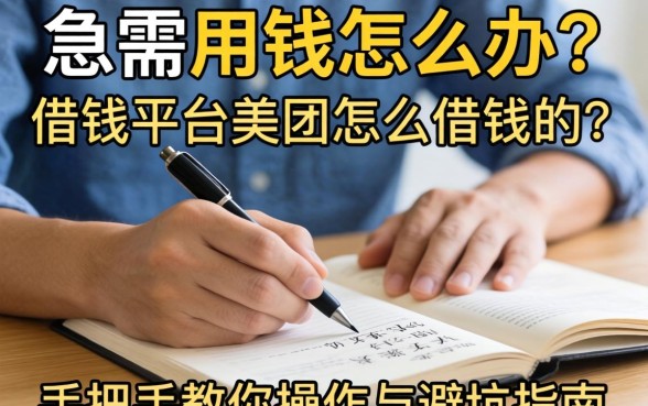 急需用钱怎么办？借钱平台美团怎么借钱的？手把手教你操作与避坑指南