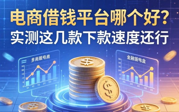 电商借钱平台哪个好？实测这几款下款速度还行