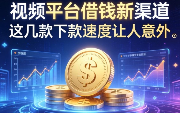 视频平台借钱新渠道：这几款下款速度让人意外