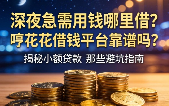 深夜急需用钱哪里借？哼花花借钱平台靠谱吗？揭秘小额贷款的那些避坑指南