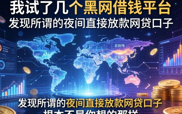 我试了几个黑网借钱平台，发现所谓的夜间直接放款网贷口子根本不是你想的那样