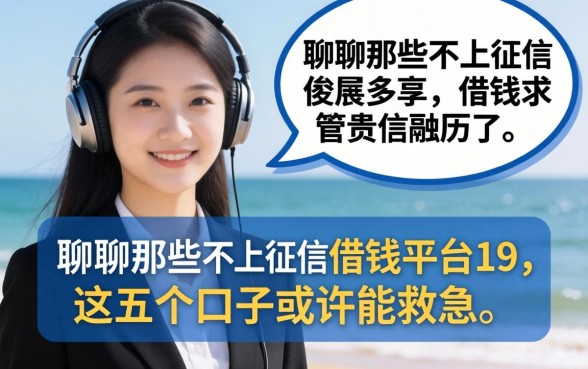 聊聊那些不上征信的借钱平台19，这五个口子或许能救急