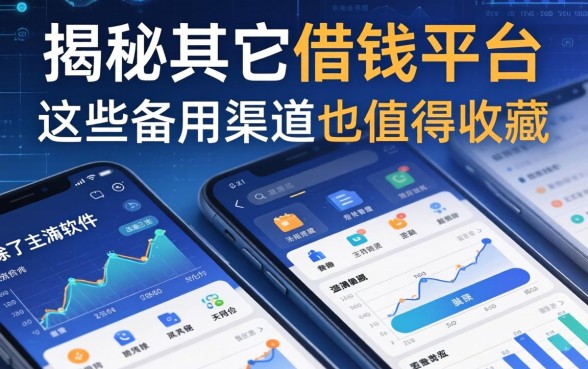 揭秘其它借钱平台：除了主流软件，这些备用渠道也值得收藏