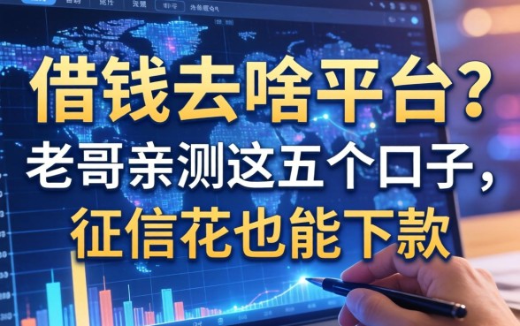 借钱去啥平台？老哥亲测这五个口子，征信花也能下款