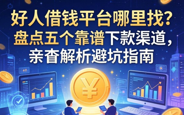 好人借钱平台哪里找？盘点五个靠谱下款渠道，亲测解析避坑指南