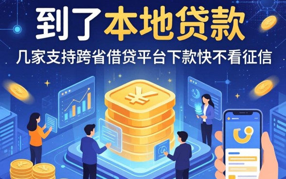 除了本地贷款，这几家支持跨省借钱平台下款快不看征信