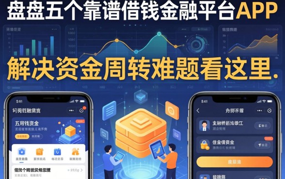 盘点五个靠谱的借钱金融平台app，解决资金周转难题看这里