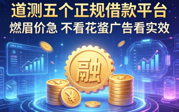 实测五个正规借款平台，解燃眉之急不看花哨广告看实效