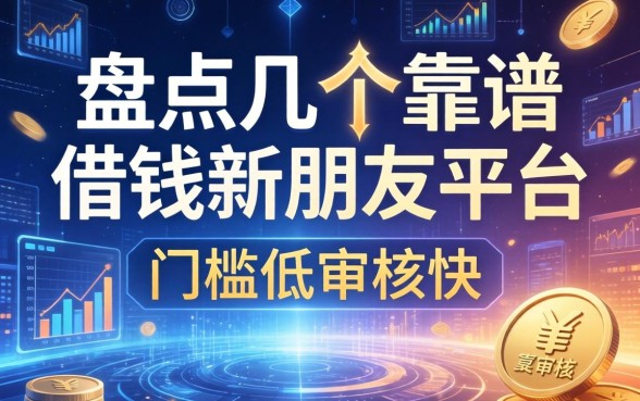 盘点几个靠谱的借钱新朋友平台，门槛低审核快