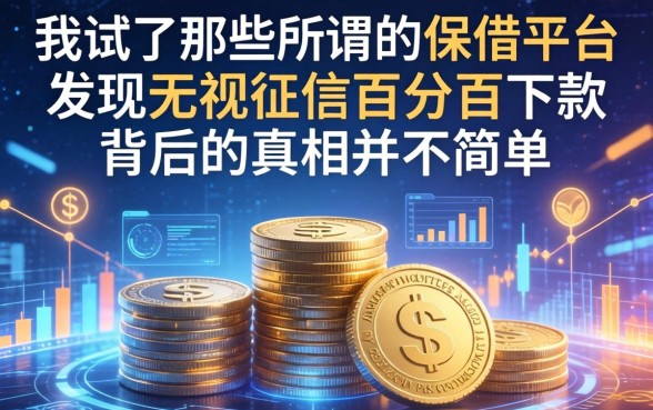 我试了那些所谓的保借平台，发现无视征信百分百下款背后的真相并不简单