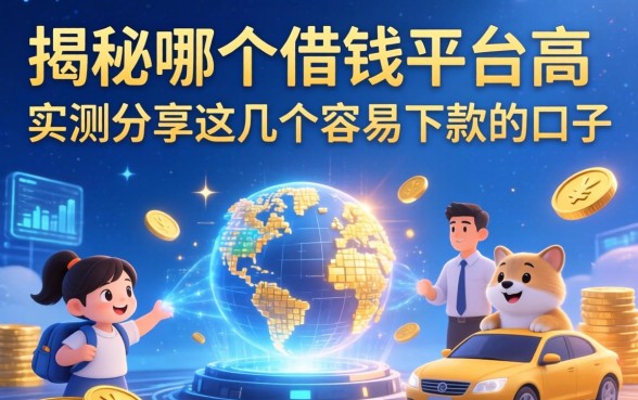 揭秘哪个借钱平台高，实测分享这几个容易下款的口子