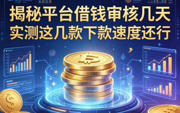 揭秘平台借钱审核几天，实测这几款下款速度还行