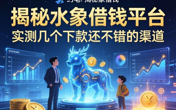 揭秘水象借钱平台：实测几个下款还不错的渠道