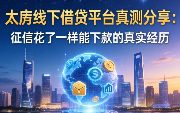 太仓线下借钱平台实测分享：征信花了一样能下款的真实经历