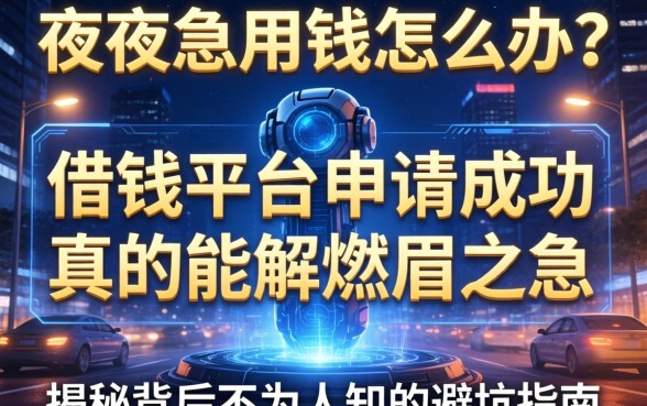 深夜急用钱怎么办？借钱平台申请成功真的能解燃眉之急吗？揭秘背后不为人知的避坑指南