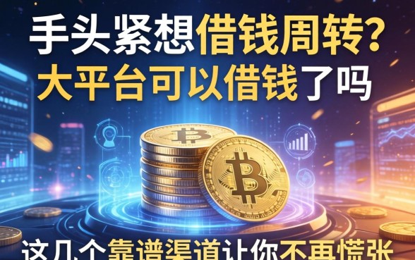 手头紧想借钱周转？大平台可以借钱吗？这几个靠谱渠道让你不再慌张