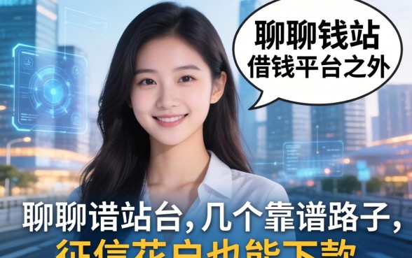 聊聊钱站借钱平台之外的几个靠谱路子，征信花户也能下款