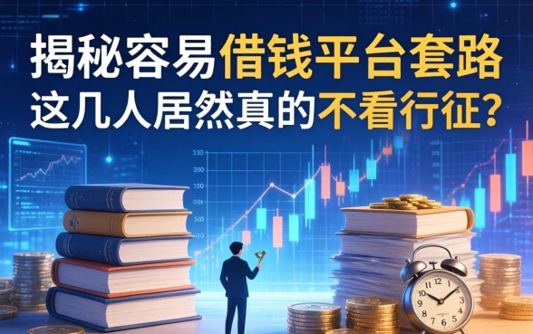 揭秘容易借钱平台套路，这几家居然真的不看征信？