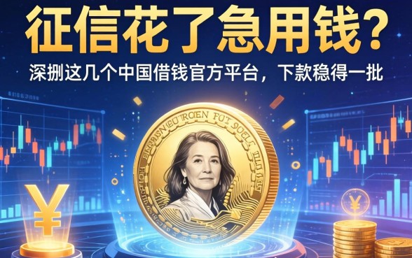 征信花了急用钱？深扒这几个中国借钱官方平台，下款稳得一批