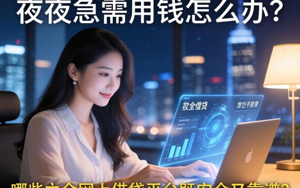 深夜急需用钱怎么办？哪些女士网上借钱平台既安全又靠谱？