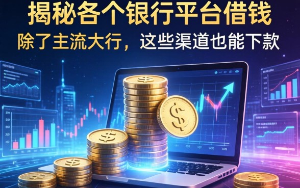 揭秘各个银行平台借钱：除了主流大行，这些渠道也能下款