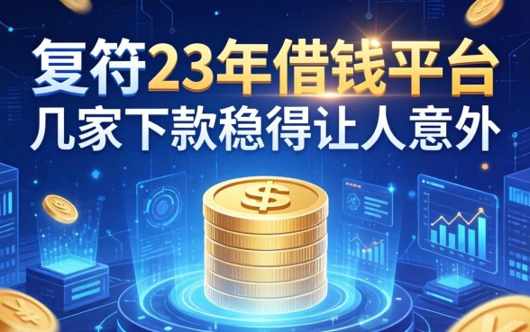 复盘23年借钱平台，这几家下款稳得让人意外