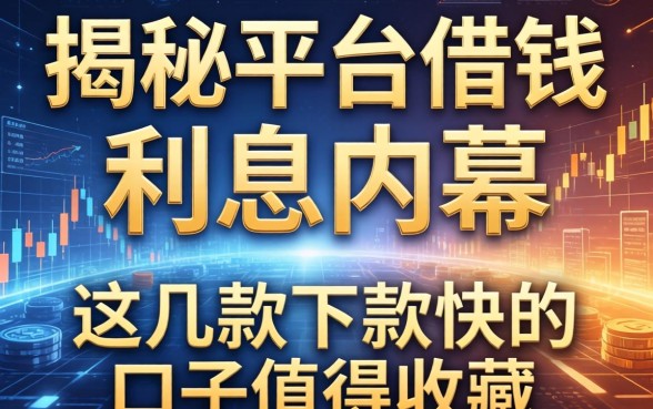 揭秘平台借钱的利息内幕，这几款下款快的口子值得收藏